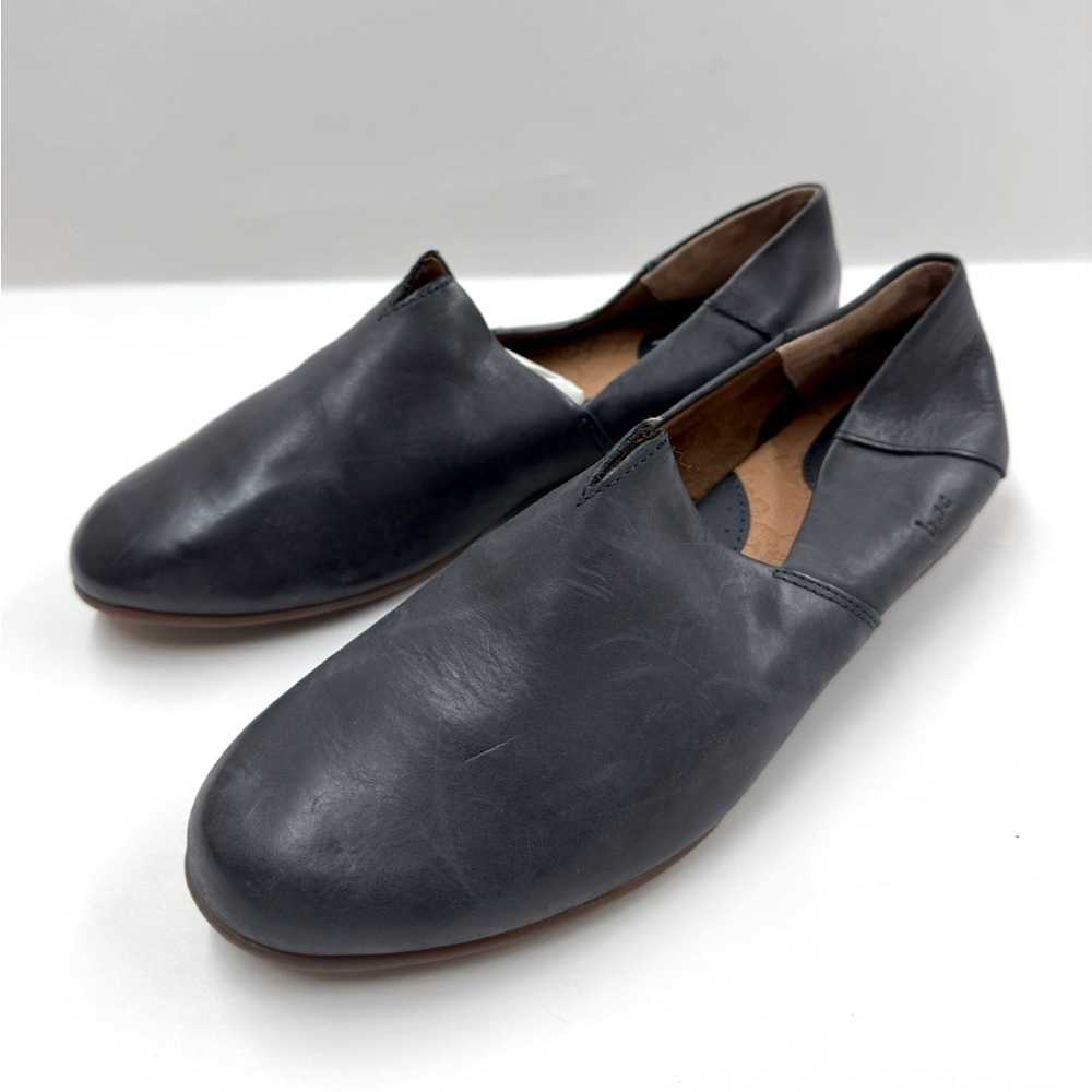Born Women's Navy Suree Loafer Slip-on Flats